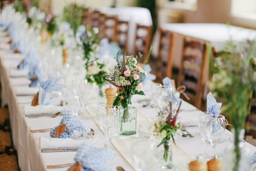 Garden reception table